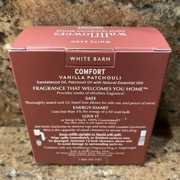 “COMFORT VANILLA PATCHOULI” BBW/WB 2-Pack Wallflowers Home Fragrance Refills NEW - Picture 6 of 7